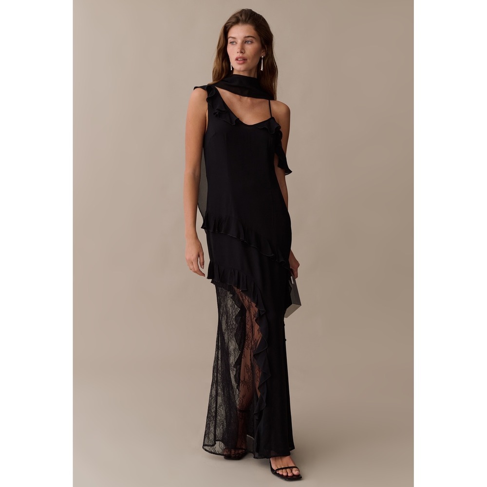 Few Moda The Carmen Dress in Black / Maxi / NWT & Still in Bag / Size 2